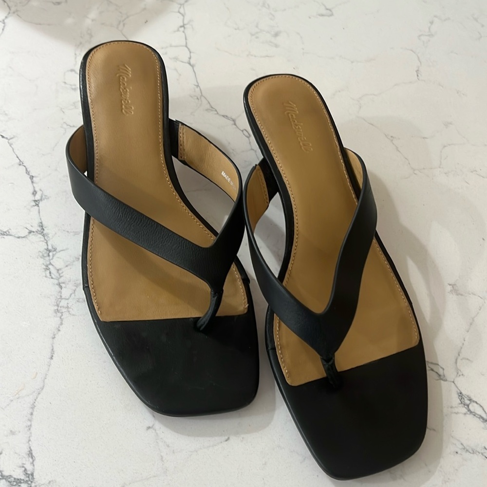 Madewell thong kitten heel sandals